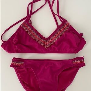 Xhilaration Magenta Bikini (top & bottom)